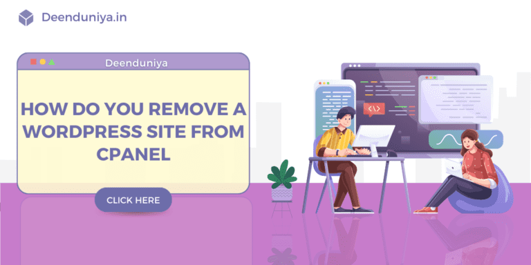 remove a wordpress site from cpanel